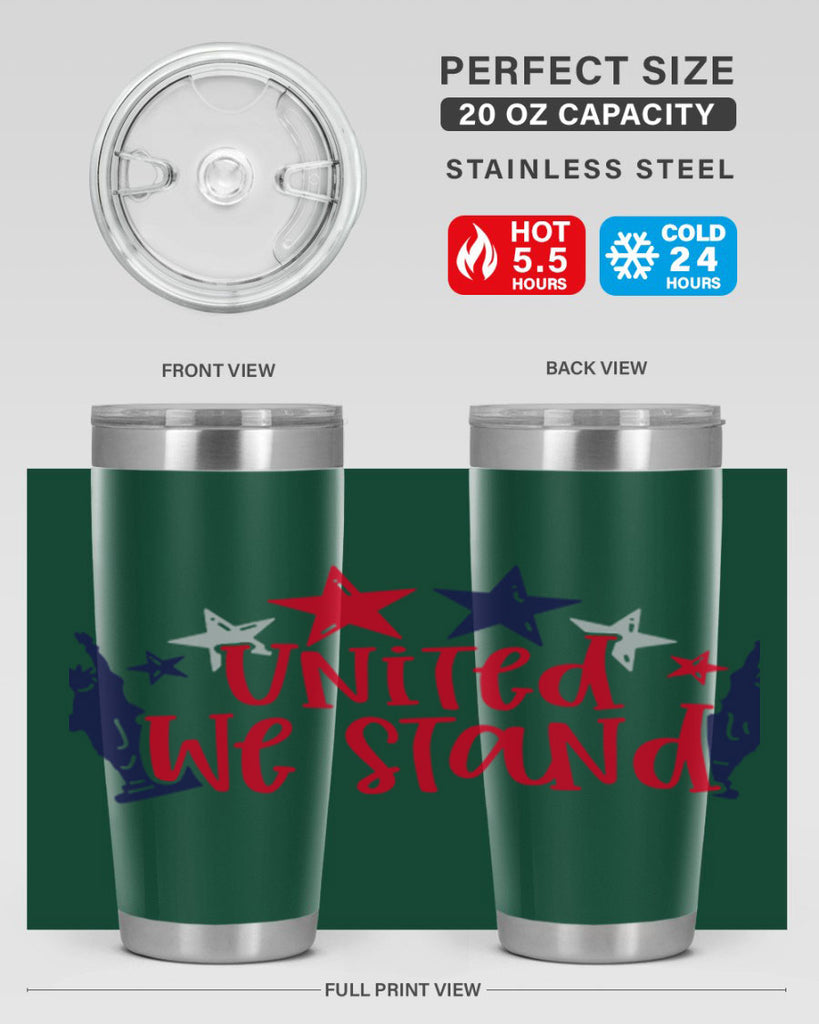 United We Stand Style 179#- Fourt Of July- Tumbler