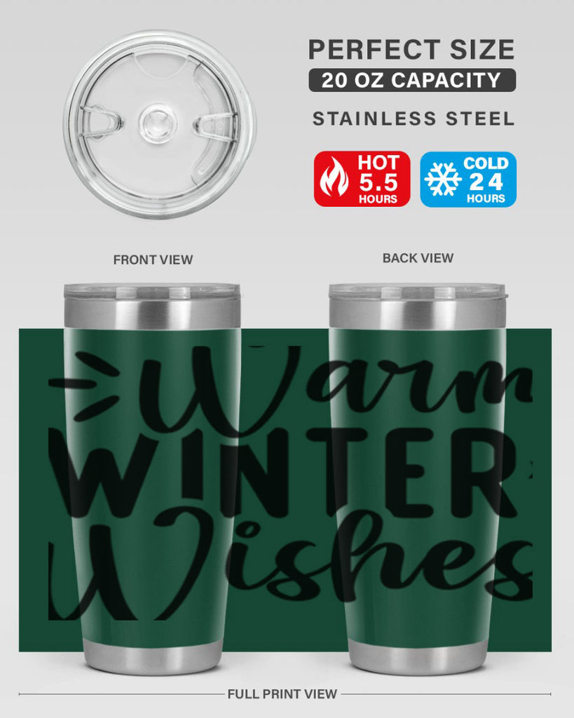 Warm Winter Wishes459#- winter- Tumbler