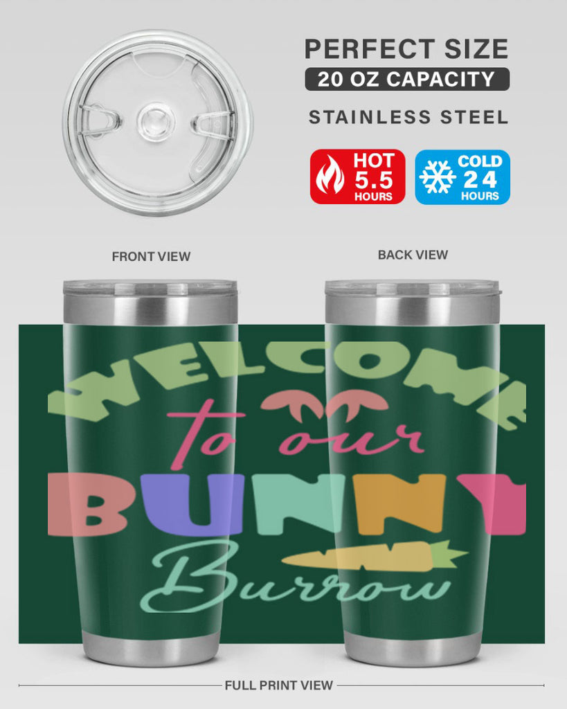 Welcome to our bunny burrow588#- spring- Tumbler