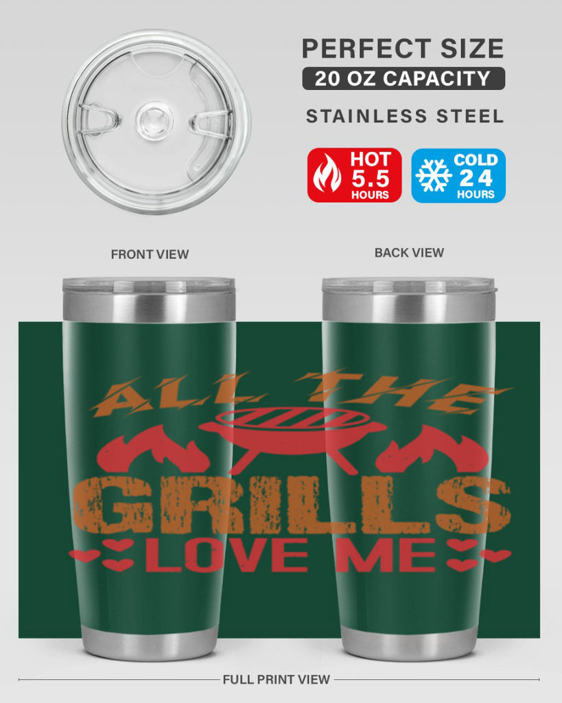all the grills love me 50#- bbq- Tumbler