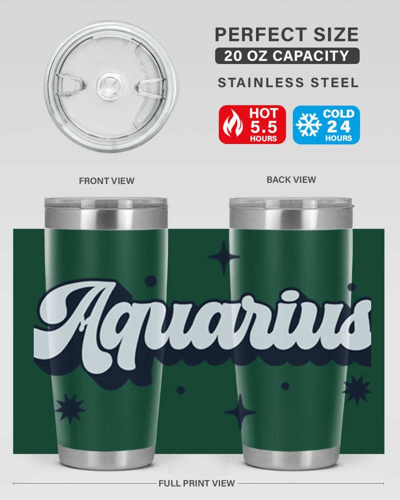 aquarius 82#- zodiac- Tumbler