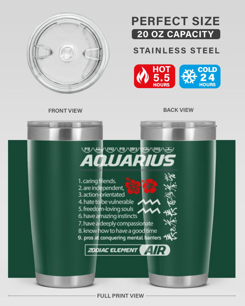 aquarius 85#- zodiac- Tumbler