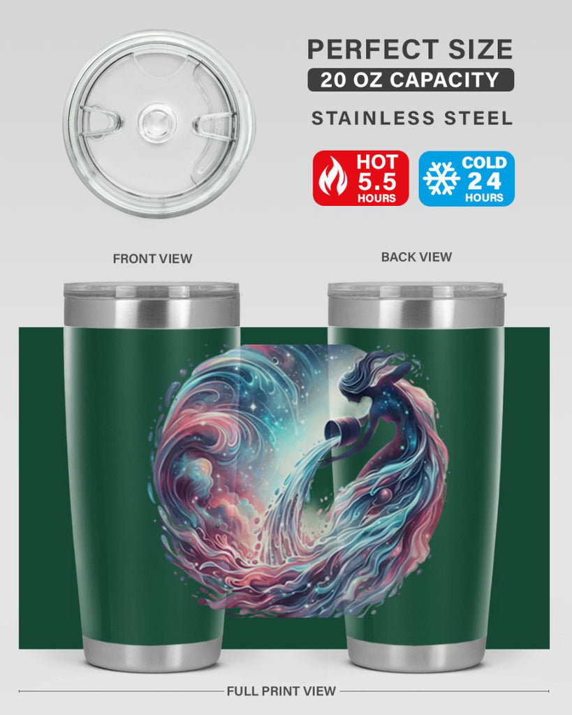 aquarius 91#- zodiac- Tumbler