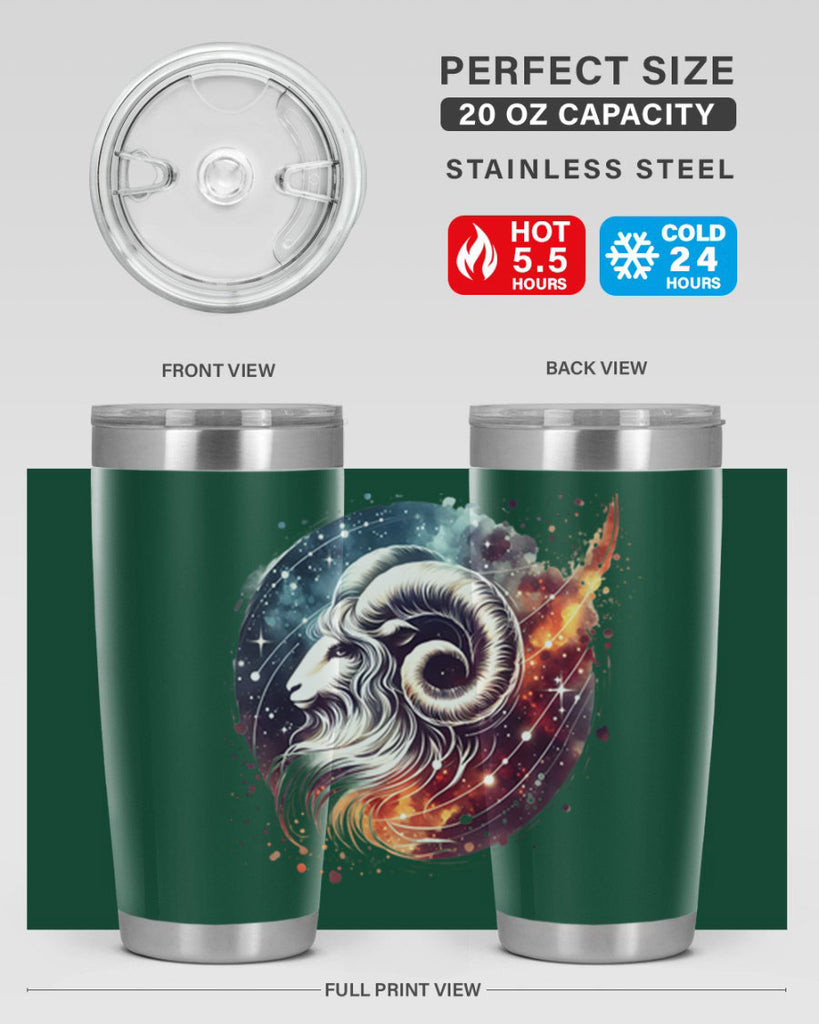 aries 124#- zodiac- Tumbler