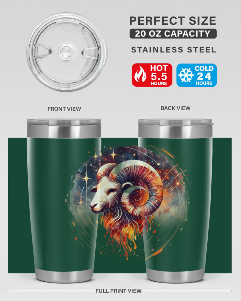 aries 125#- zodiac- Tumbler