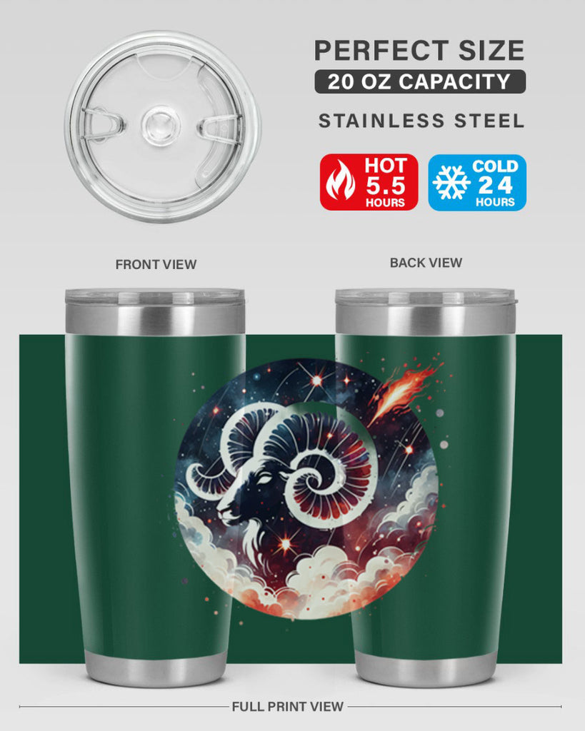 aries 140#- zodiac- Tumbler