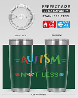 autism different not less Style 5#- autism- Tumbler