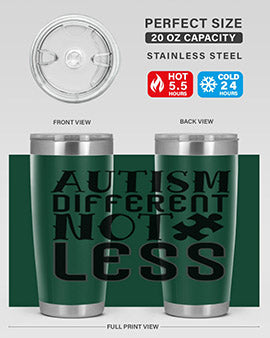autism different not less Style 6#- autism- Tumbler
