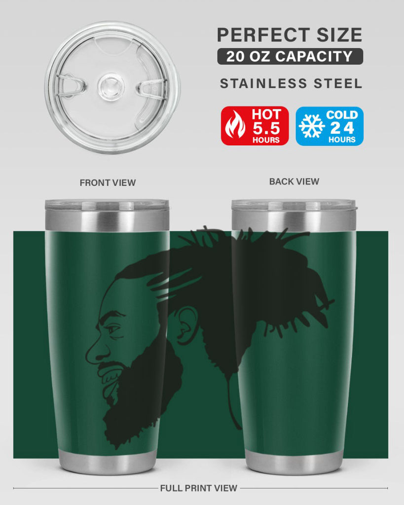 beardman 45#- black men - boys- tumbler