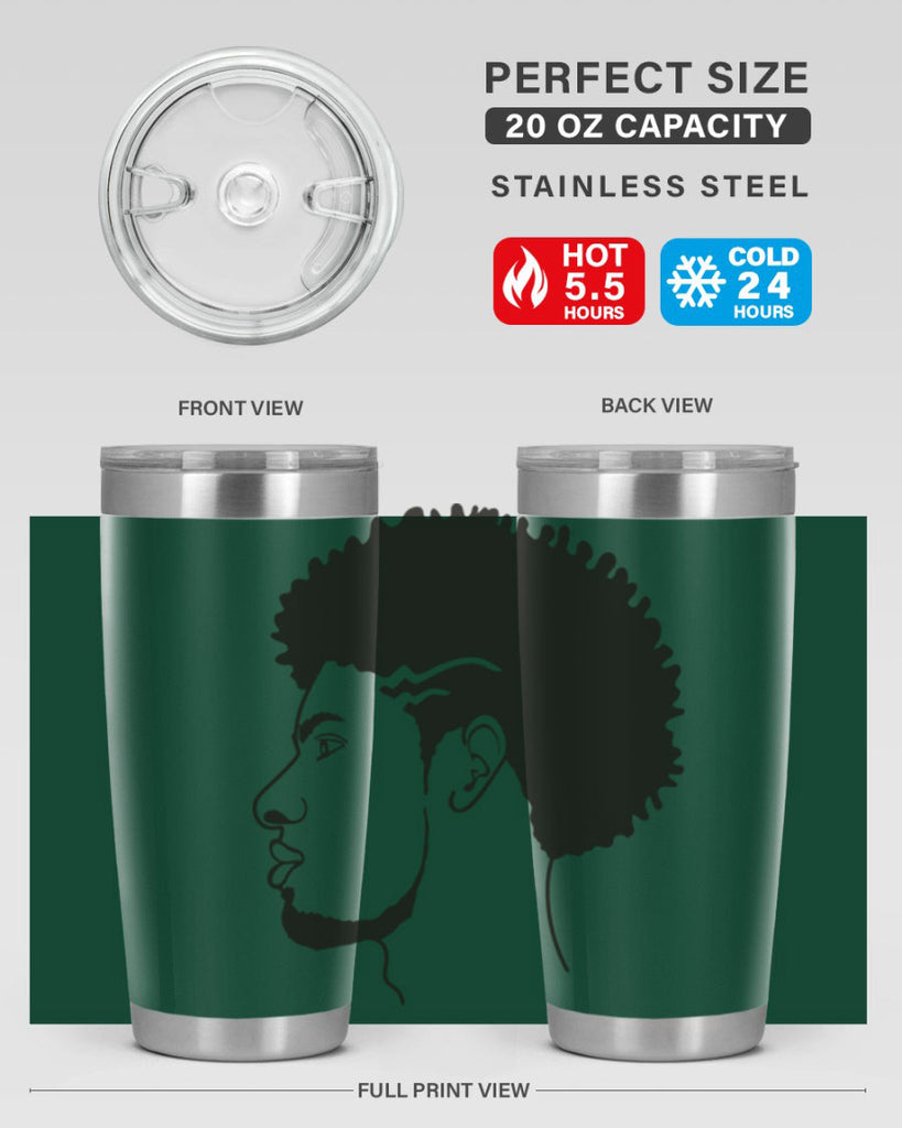 beardman 47#- black men - boys- tumbler