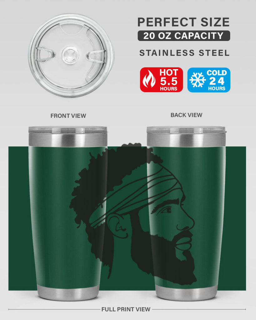 beardman 48#- black men - boys- tumbler