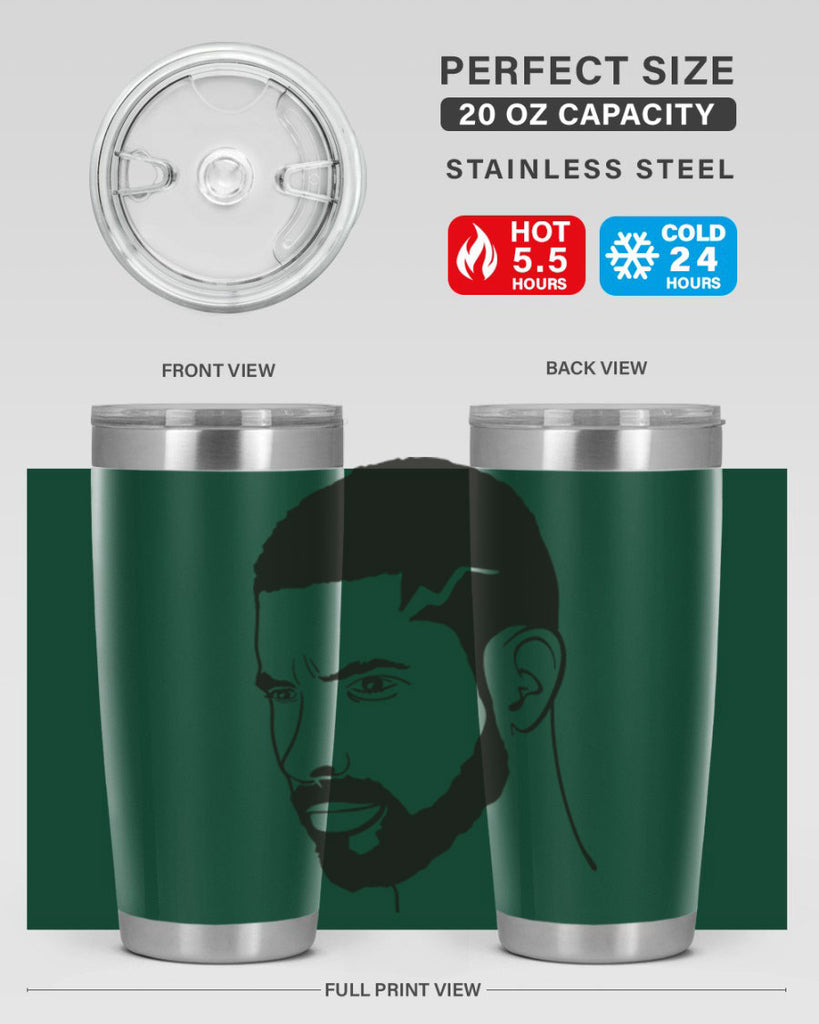 beardman 56#- black men - boys- tumbler