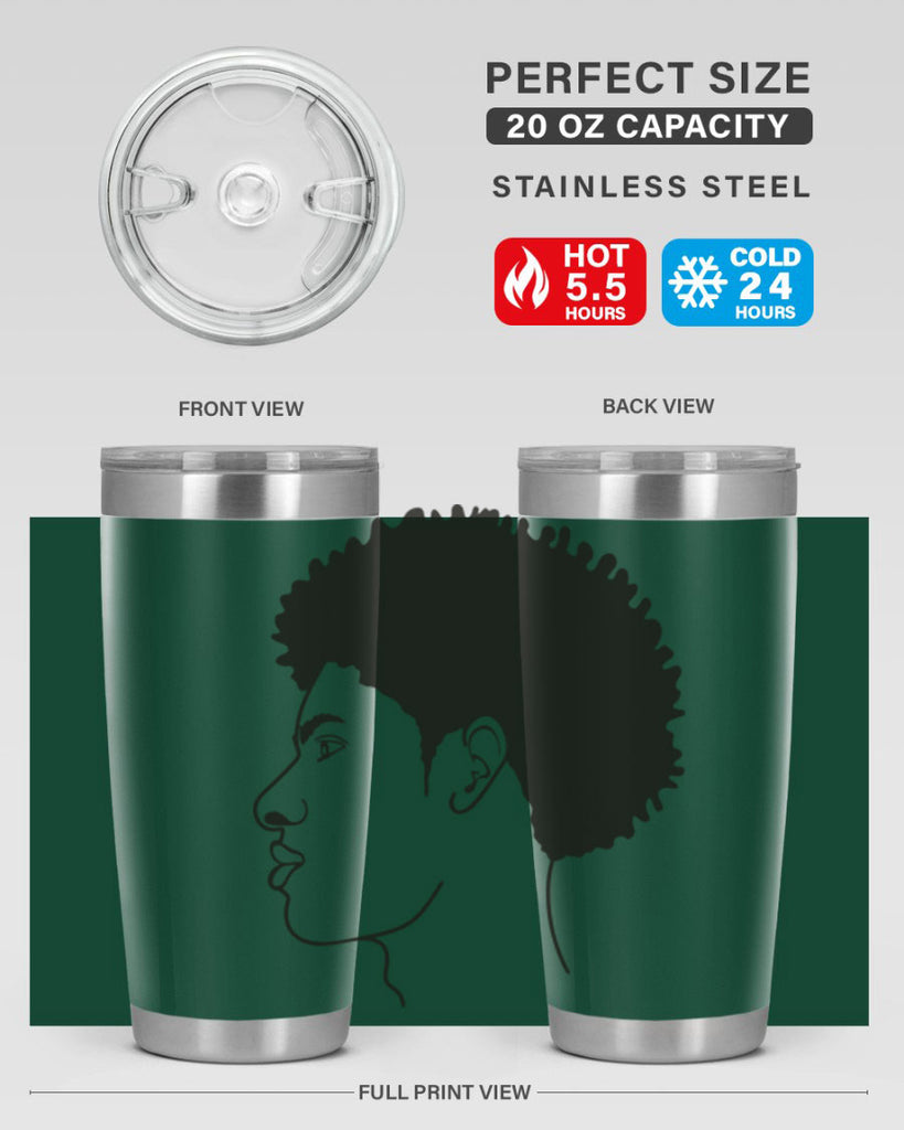beardman 58#- black men - boys- tumbler