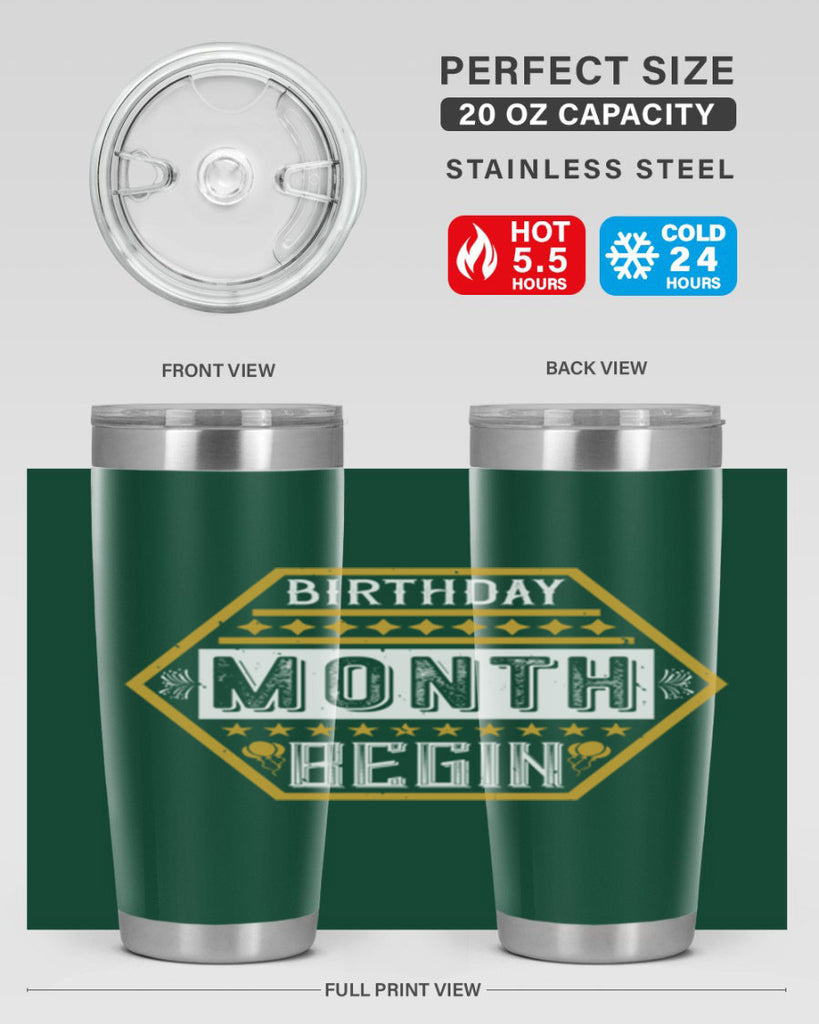 birthday month begin Style 9#- birthday- tumbler