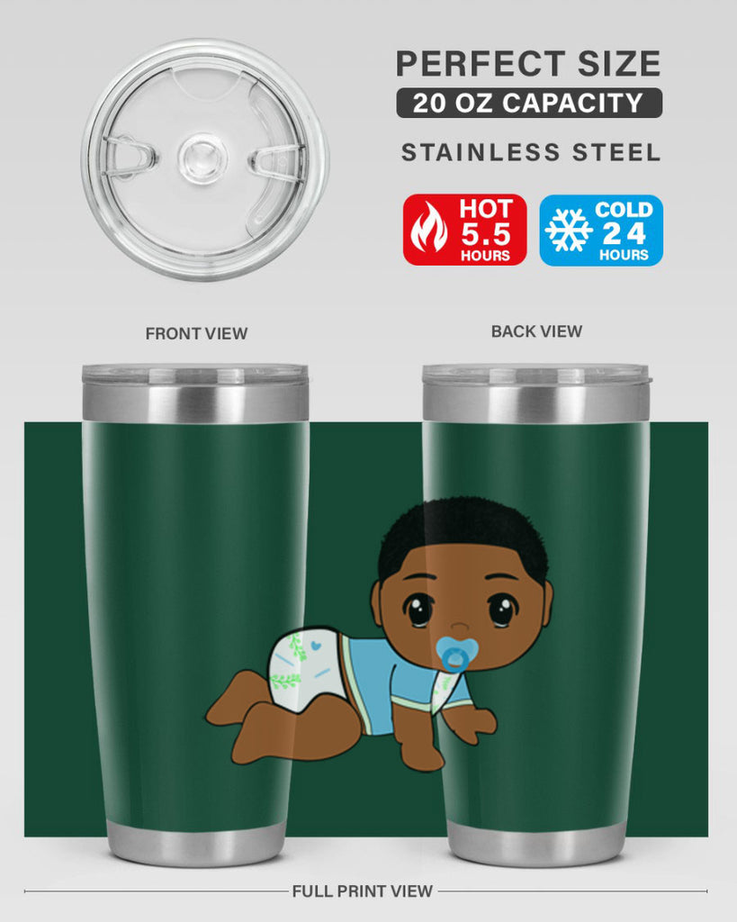 black baby boy 1#- black men - boys- tumbler