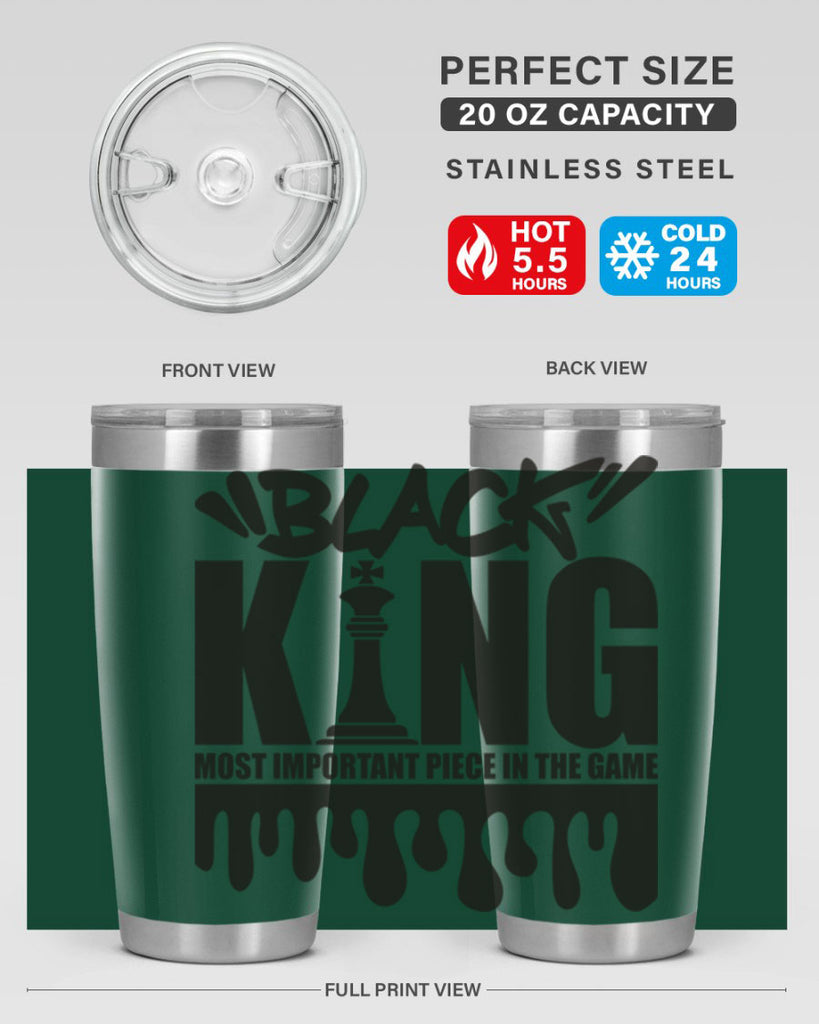 black king 214#- black words phrases- Cotton Tank