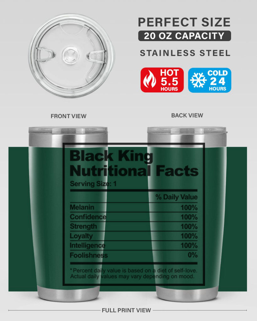 black king nutritional facts 231#- black words phrases- Cotton Tank
