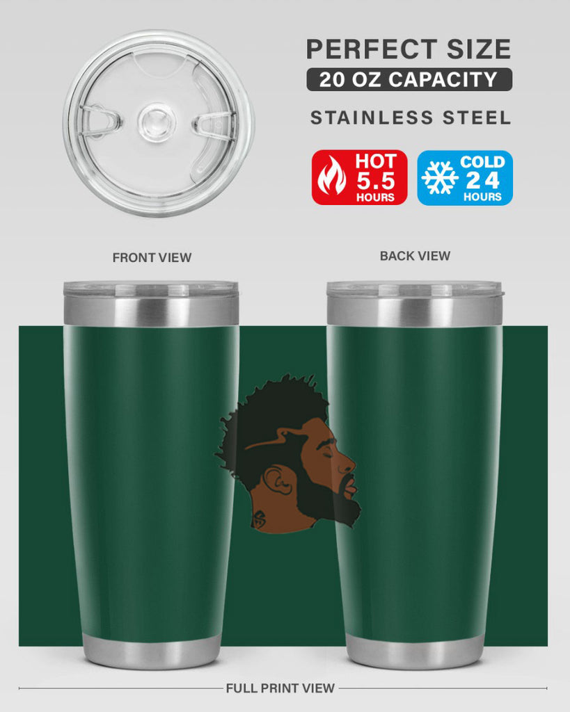black man 30#- black men - boys- tumbler