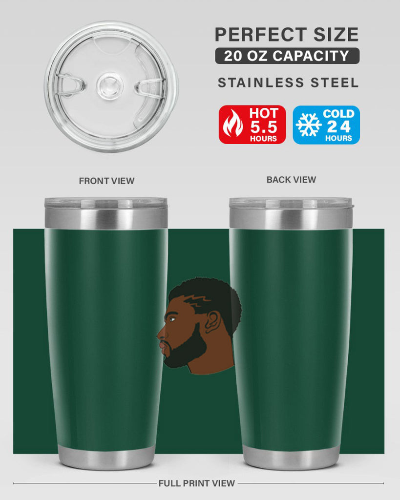 black man 40#- black men - boys- tumbler