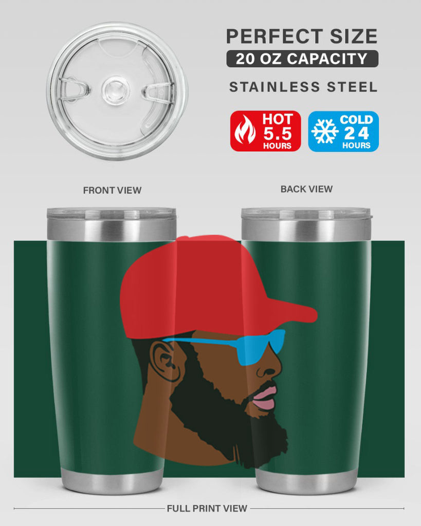 black man style 1#- black men - boys- tumbler