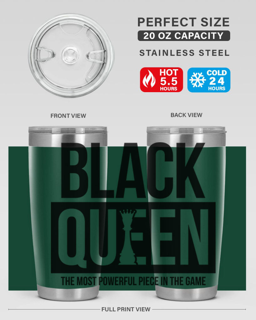 black queen chess 224#- black words phrases- Cotton Tank