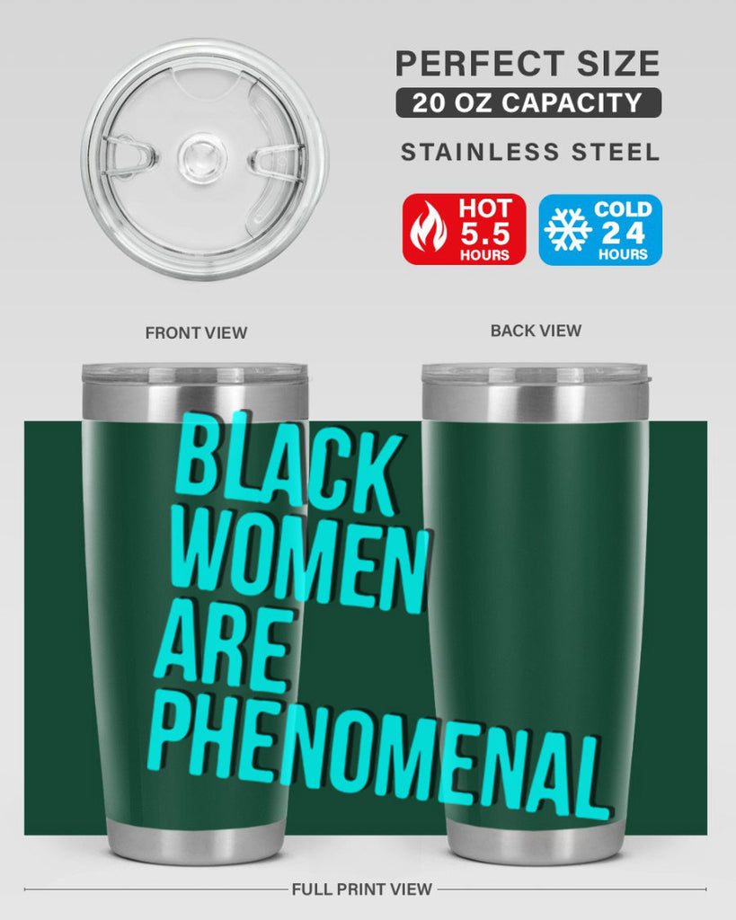 black woman are phenomenal color 216#- black words phrases- Cotton Tank