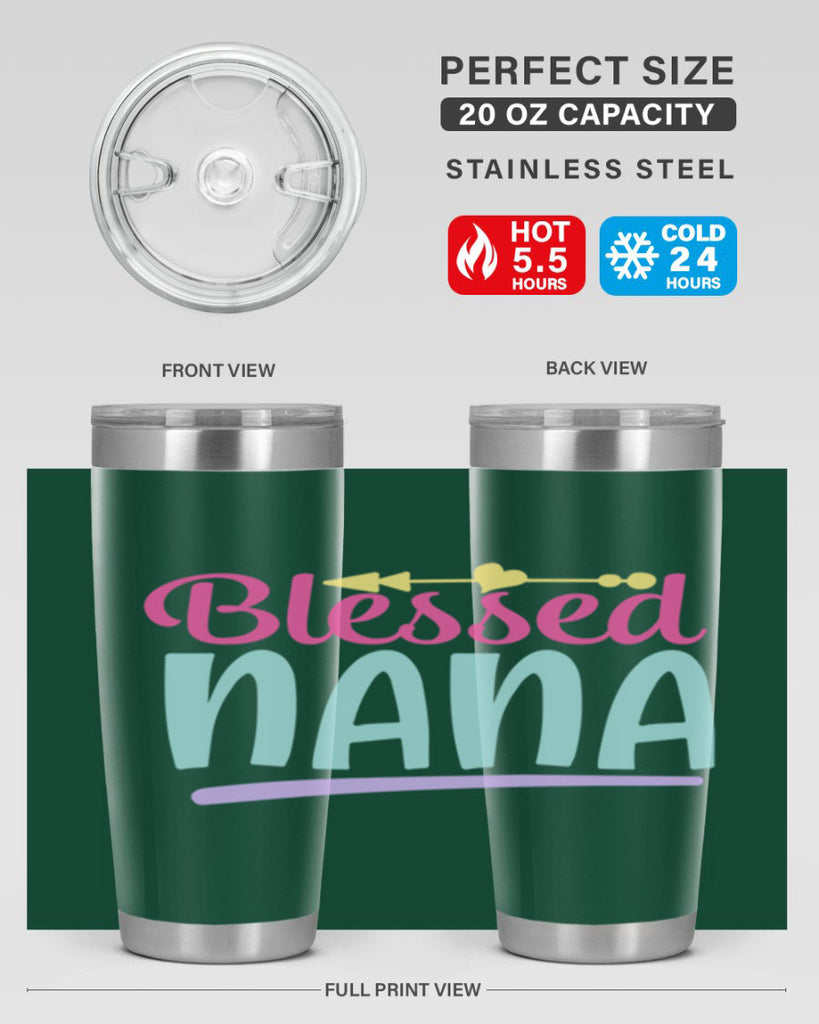 blessed nana 60#- grandma - nana- Tumbler