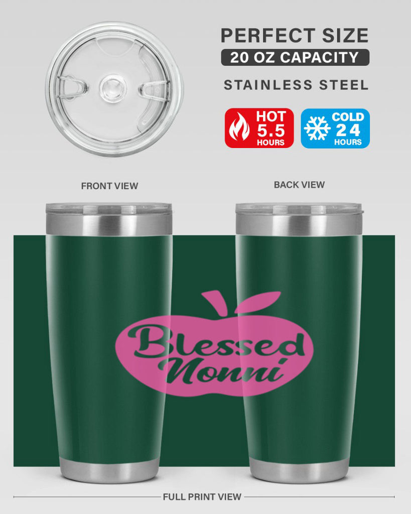blessed nonni 58#- grandma - nana- Tumbler