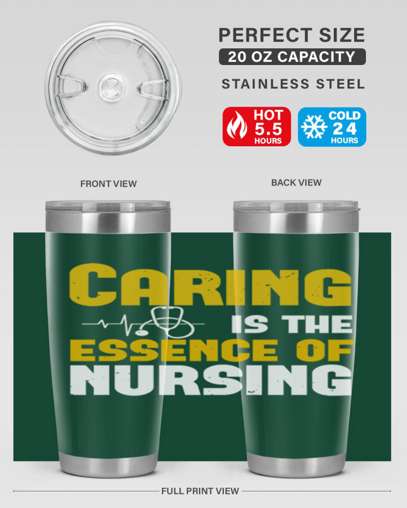 caring is the essence of Style 250#- nurse- tumbler