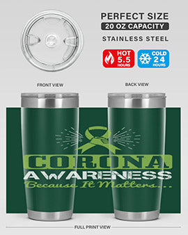 corona awareness because it matters Style 26#- corona virus- Tumbler