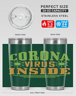 coronavirus inside Style 2#- corona virus- Tumbler
