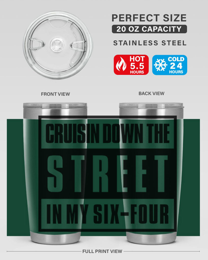 cruisin down the street 181#- black words phrases- Cotton Tank