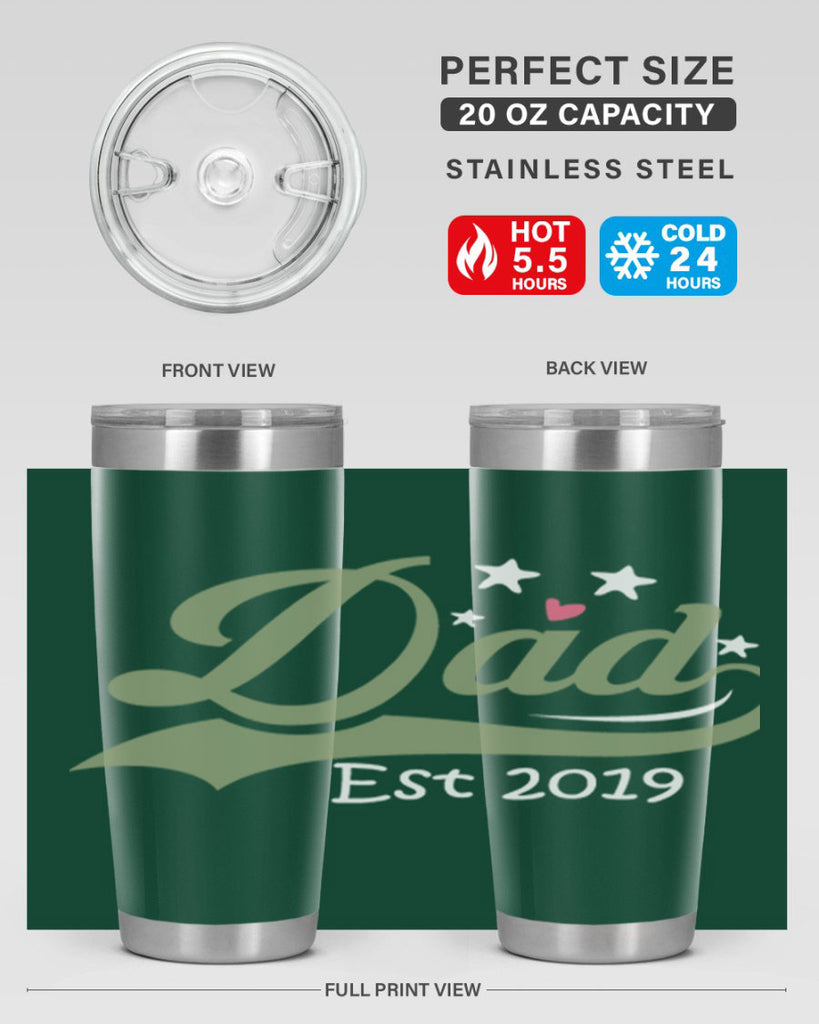dad est 101#- fathers day- Tumbler