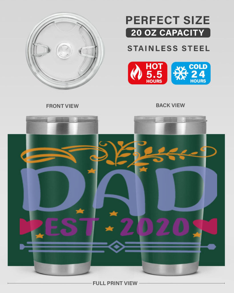 dad est 98#- fathers day- Tumbler