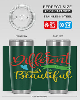 different is beautiful Style 11#- autism- Tumbler