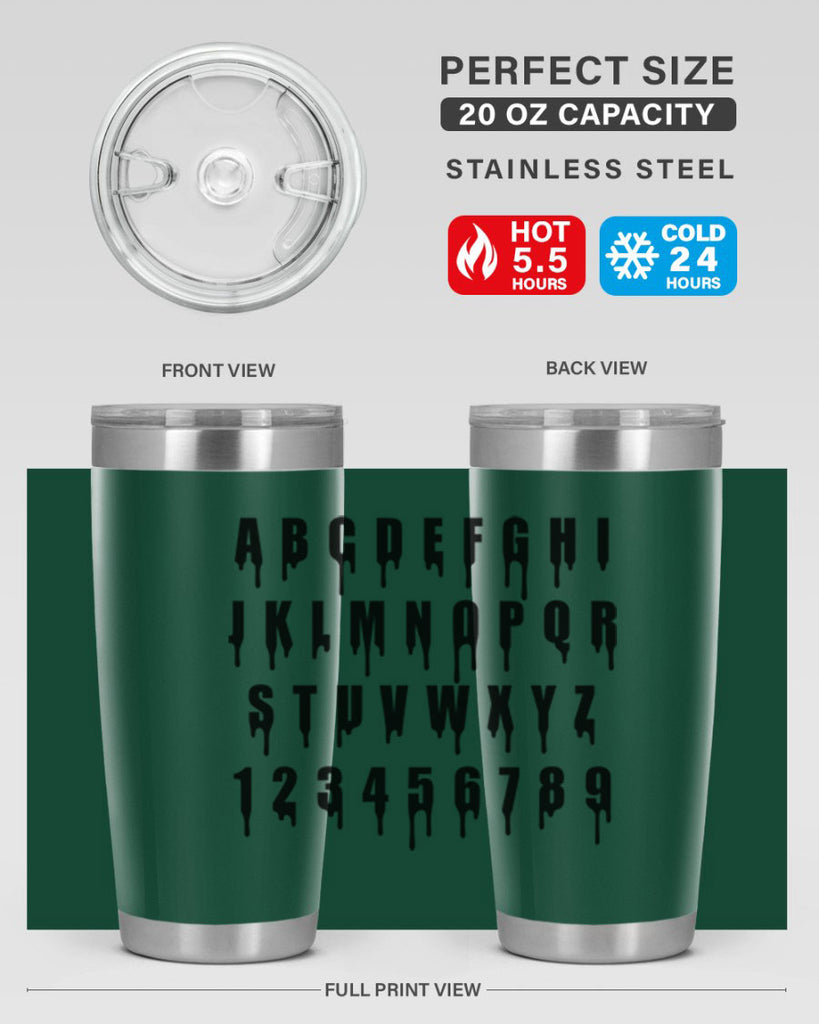 drip font 164#- black words phrases- Cotton Tank