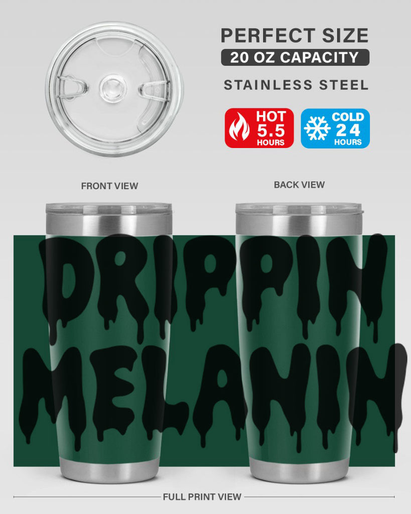 drippinmelanin  160#- black words phrases- Cotton Tank