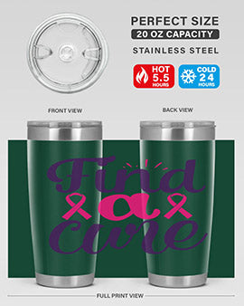 find a cure Style 12#- breast cancer- Tumbler