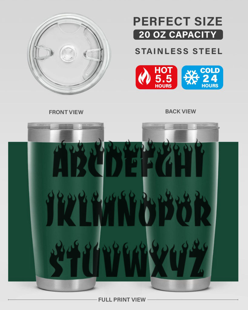 flame font 153#- black words phrases- Cotton Tank