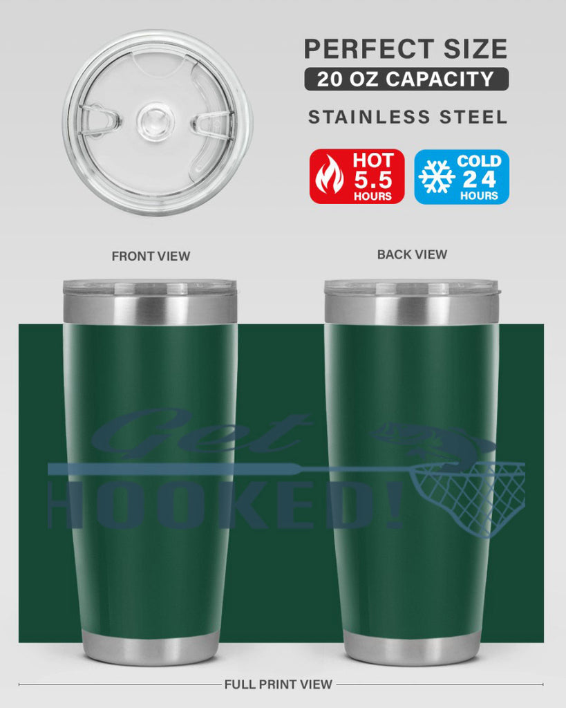 get hooked 133#- fishing- Tumbler