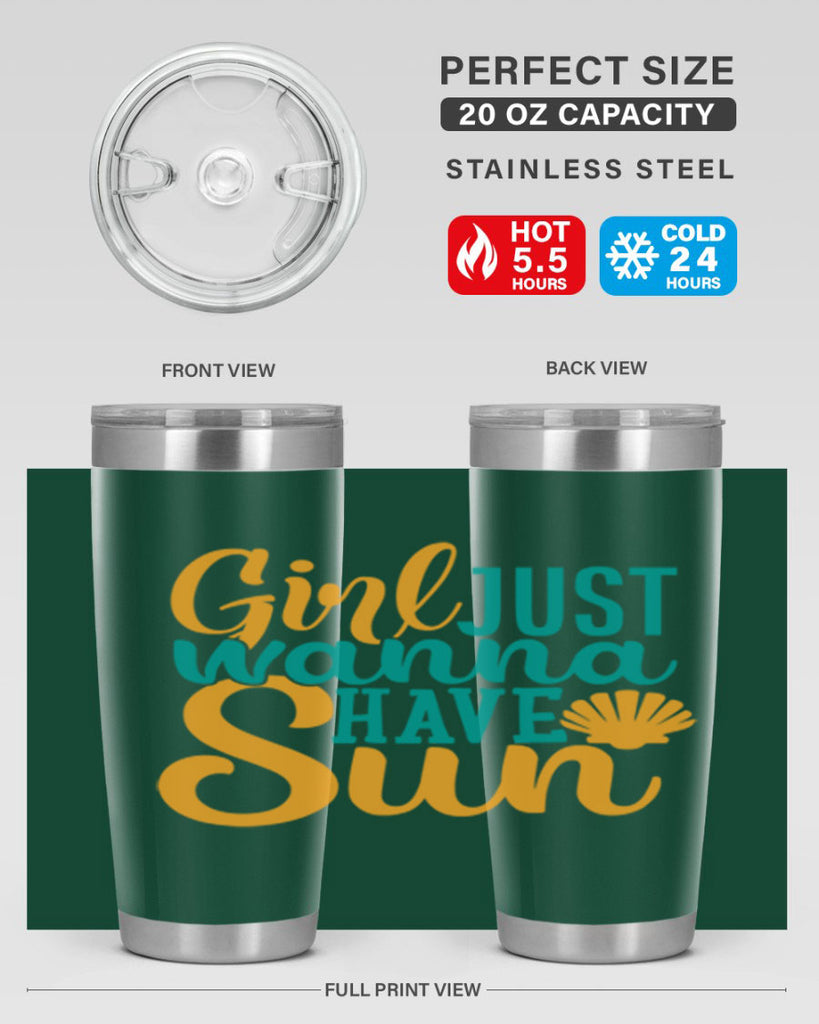 girls just wanna have sun Style 101#- summer- Tumbler