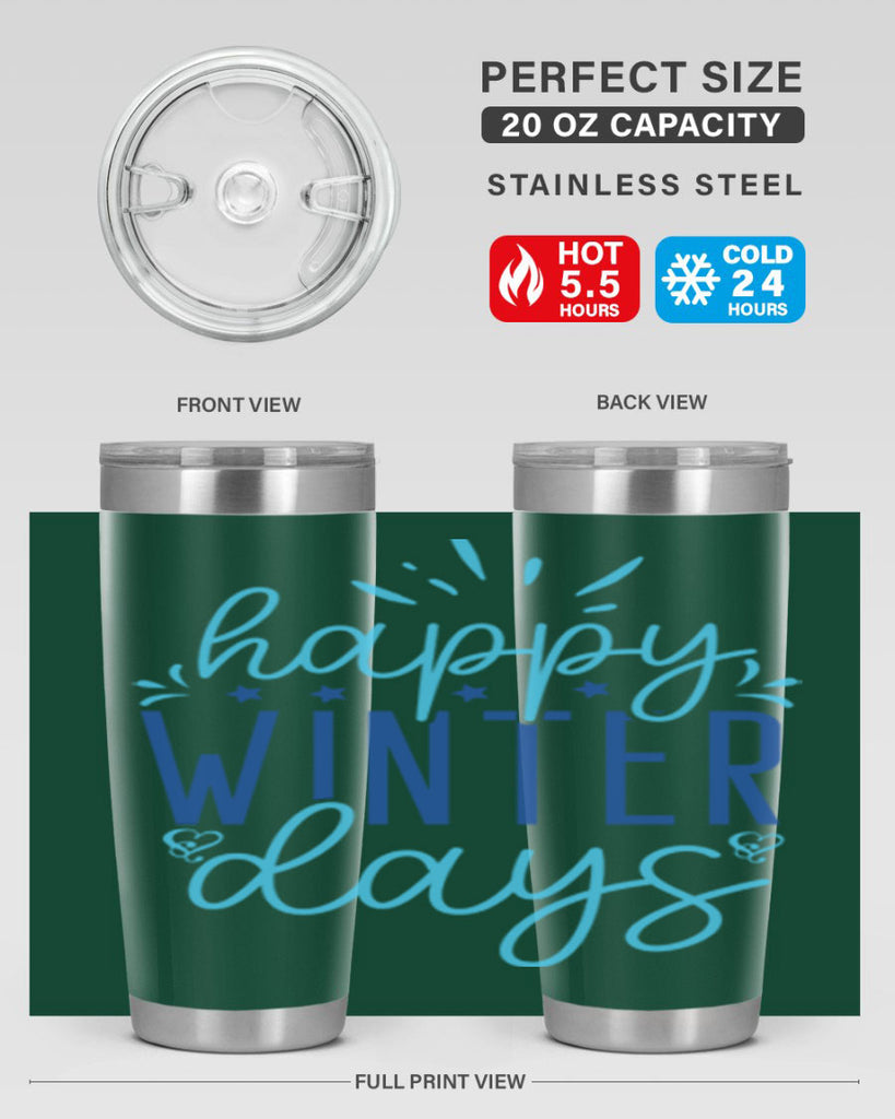 happy winter days 121#- winter- Tumbler