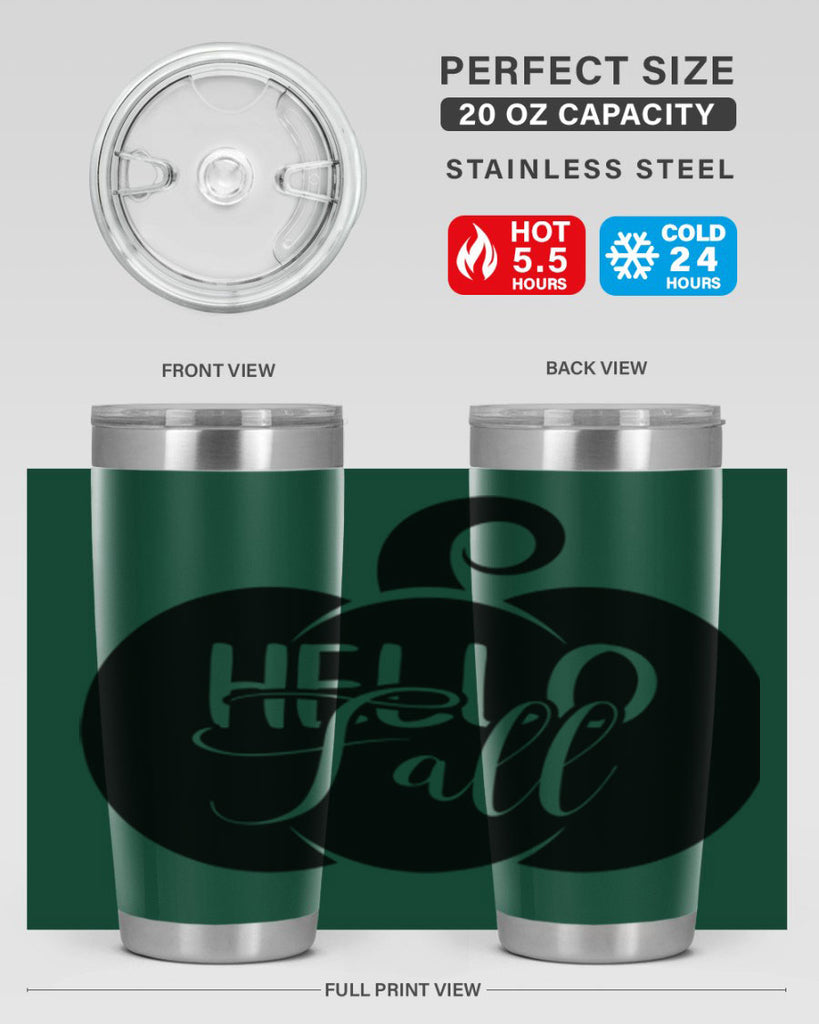 hello fall 275#- fall- Tumbler