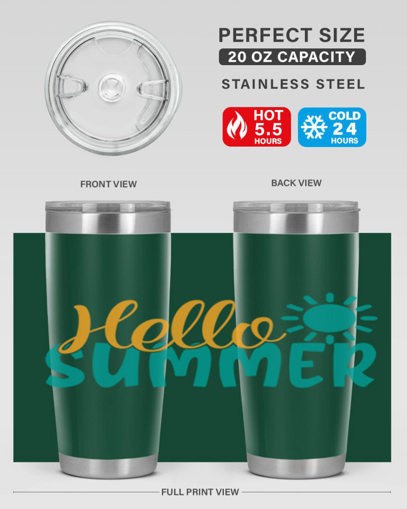 hello summer Style 98#- summer- Tumbler
