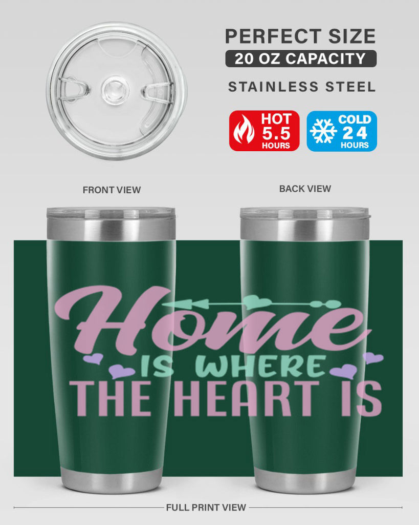 home is where the heart is 39#- home- Tumbler