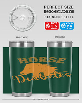 horse diabetes Style 34#- diabetes- Tumbler