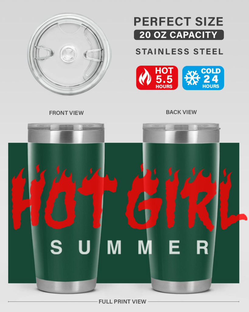 hot girl  summer fire 124#- black words phrases- Cotton Tank