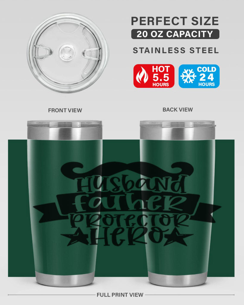 husband father protector hero 46#- fathers day- Tumbler