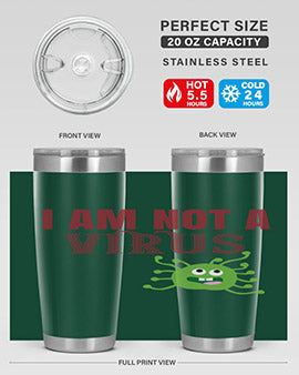 i am not a virus Style 36#- corona virus- Tumbler