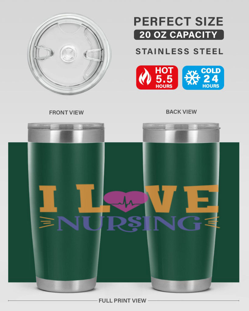 i love nursing Style 379#- nurse- tumbler